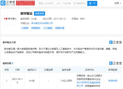 芒果投資新華智云 媒體巨頭與科技巨擘聯手，賦能大數據服務新格局
